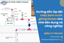 Hướng dẫn lắp đặt máy bơm nước giếng khoan cho nhà dân dụng và công nghiệp Hướng dẫn lắp đặt máy bơm nước giếng khoan cho nhà dân dụng và công nghiệp