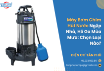 Máy Bơm Chìm Hút Nước Ngập Nhà, Hố Ga Mùa Mưa: Chọn Loại Nào?