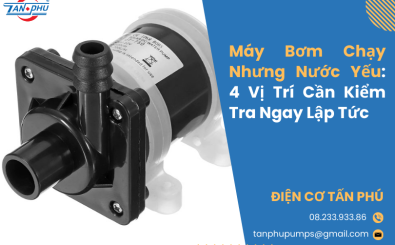 Máy Bơm Chạy Nhưng Nước Yếu: 4 Vị Trí Cần Kiểm Tra Ngay Lập Tức