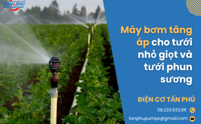 Máy bơm tăng áp cho tưới nhỏ giọt và tưới phun sương