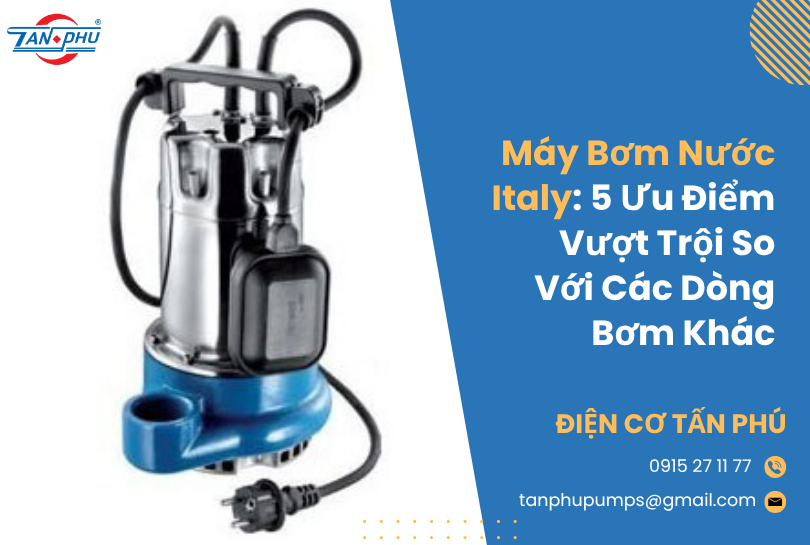 Máy Bơm Nước Italy: 5 Ưu Điểm Vượt Trội So Với Các Dòng Bơm Khác