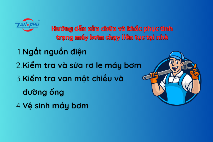 sửa máy bơm nước kêu to