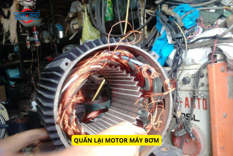 quấn motor máy bơm