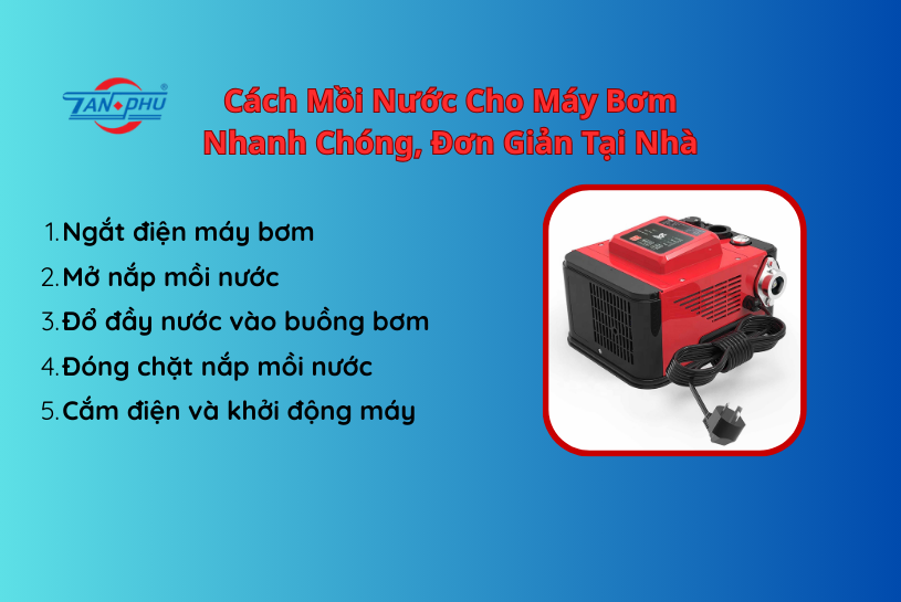 máy bơm không hút được nước 