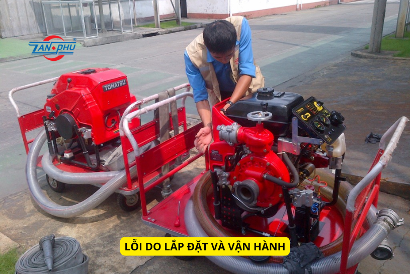 lỗi máy bơm không lên nước
