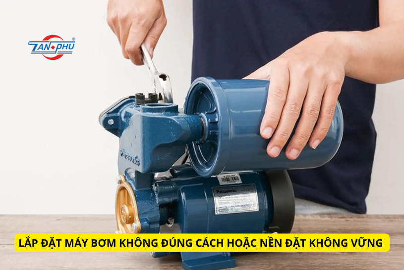 máy bơm nước kêu to