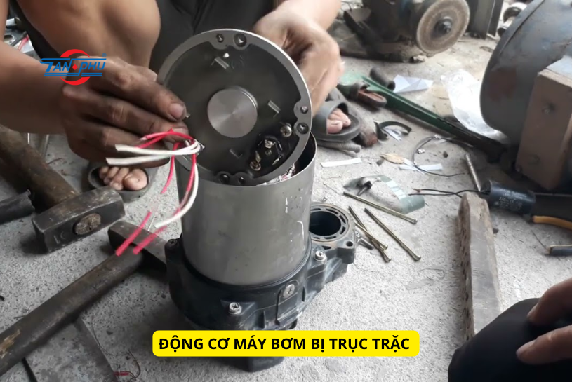 máy bơm nước kêu to