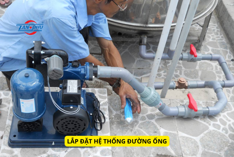 lắp đặt hệ thống máy bơm nước