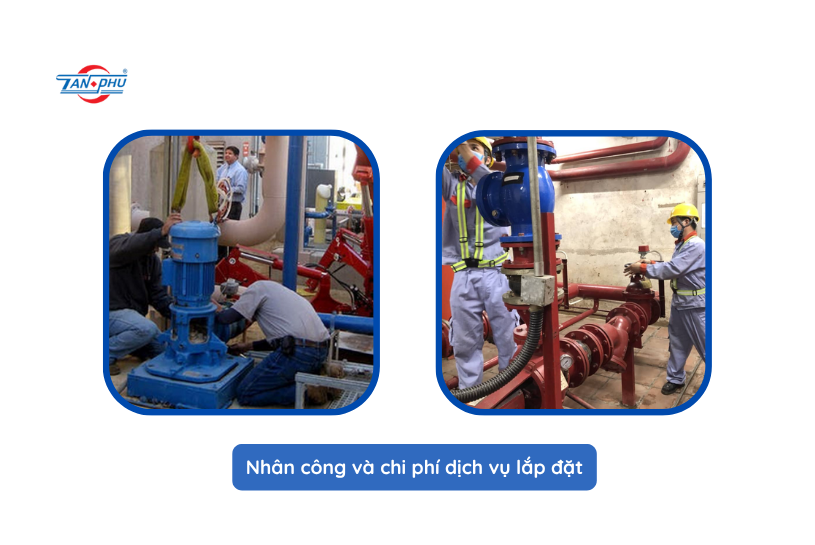 chi phí lắp đặt máy bơm công nghiệp