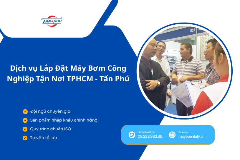 lưu ý lắp đặt máy bơm công nghiệp